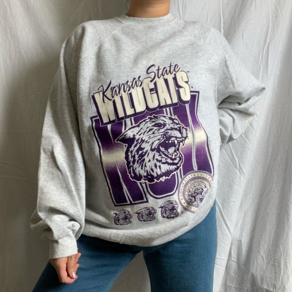 Vintage Tops - Vintage Kansas state sweatshirt